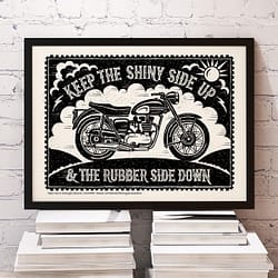 mock up poster frame on chest of drawers, interior