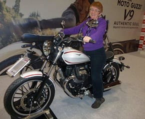 Vertically Challenged.Moto Guzzi